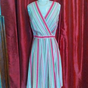 Donating in May 2022, retro striped linen dress